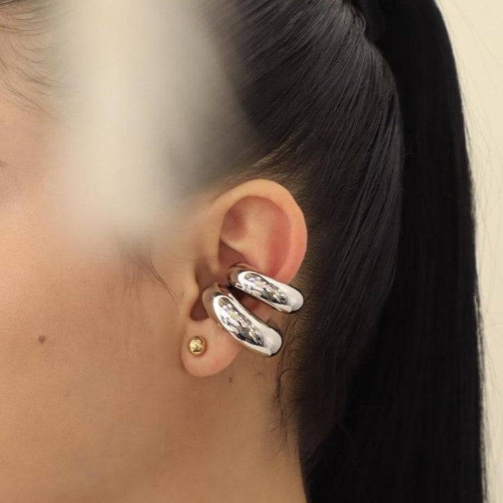 Earcuff L Plateado