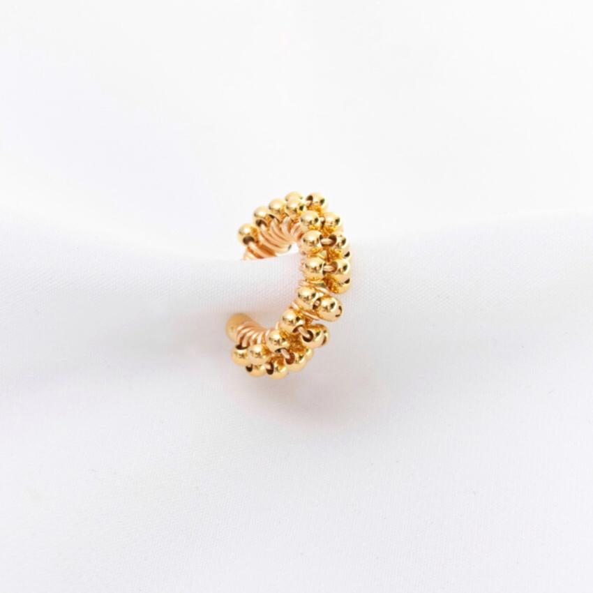 Earcuff Tejido Balines