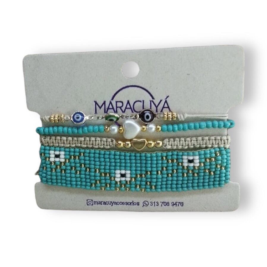 Pulsera Telar Menta