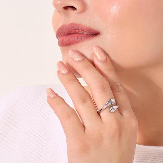 Anillo Doble Rodio