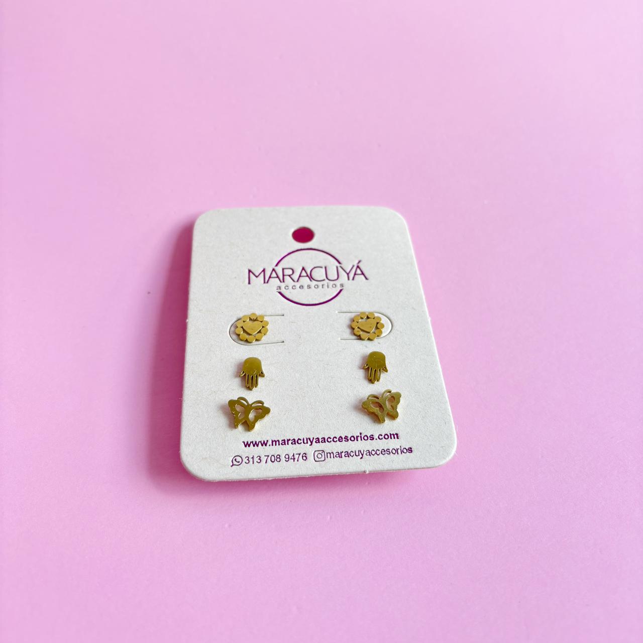 Set Topitos Cora Mano Mariposa