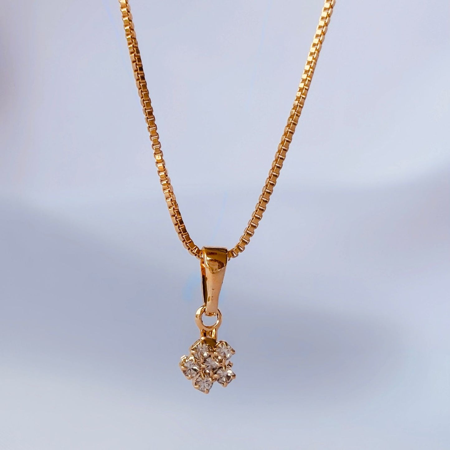 Cadena Oro Laminado Florecita