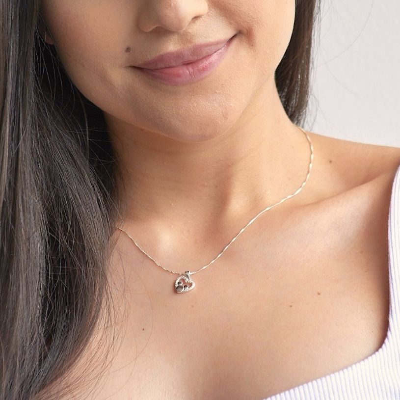 Cadena Mickey Plata