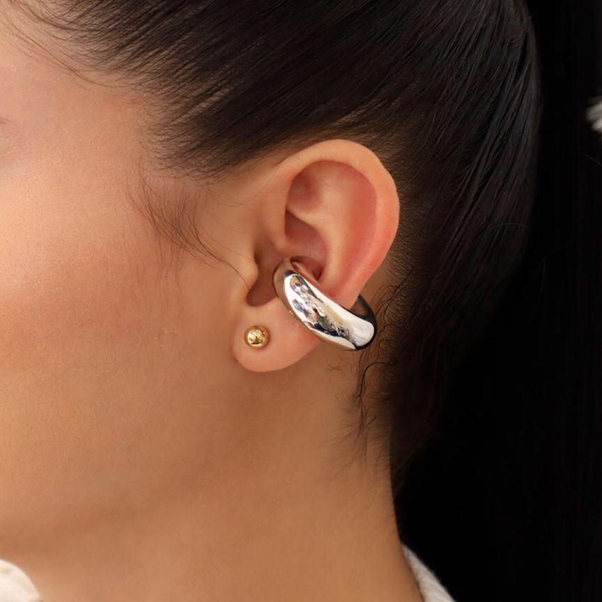 Earcuff XL Plateado