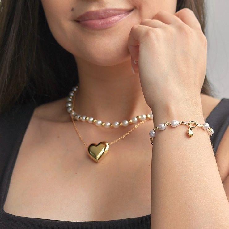 Pulsera Perlas Corazoncito